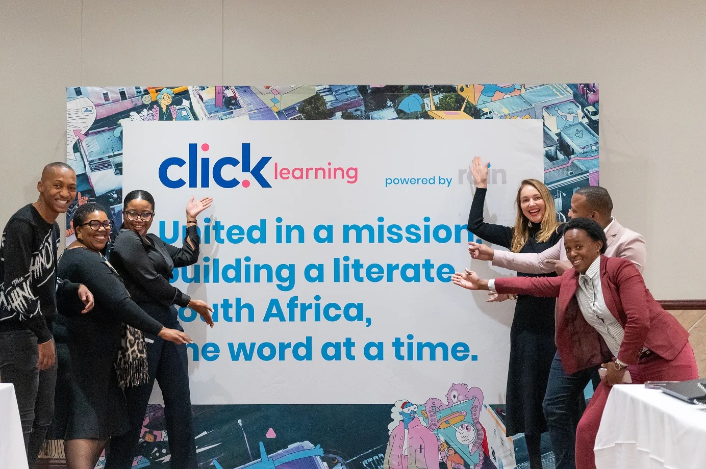 rain and Click Learning — united in a mission to build a literate South Africa