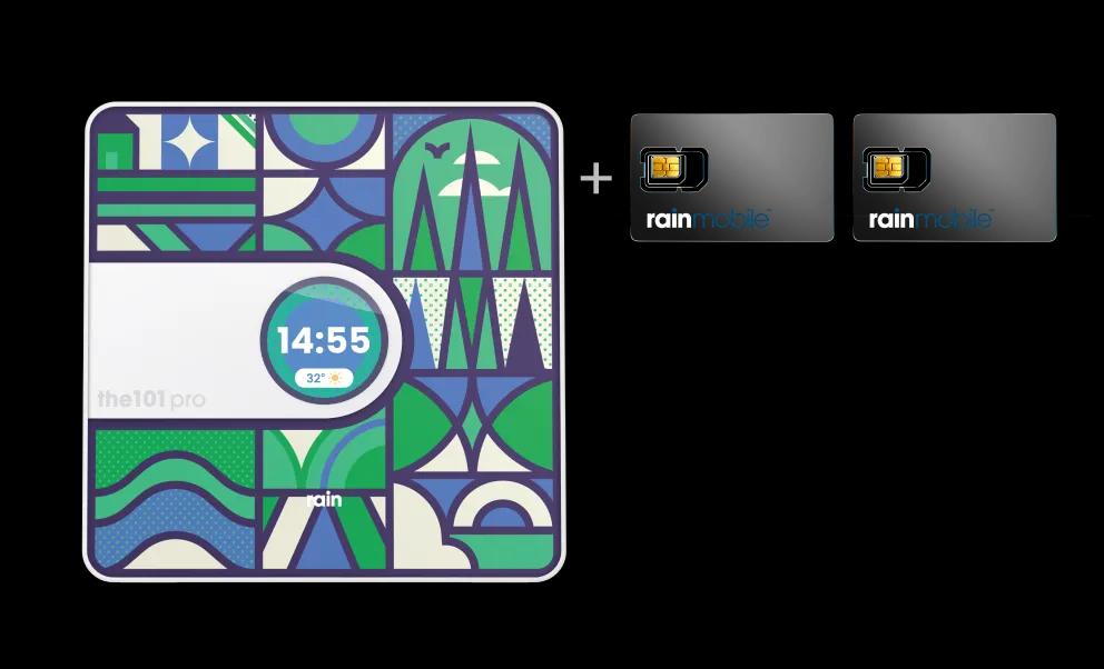 rainone the101 pro 60mbps + 2 sims