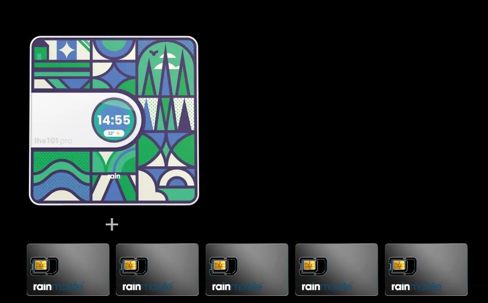 rainone the101 pro 60mbps + 2 sims