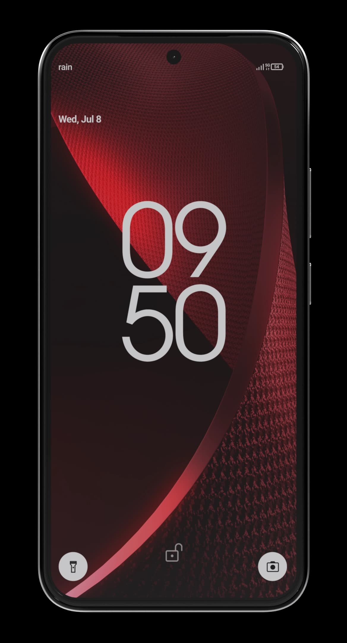 The LoopPhone 6.83 inch main display, front